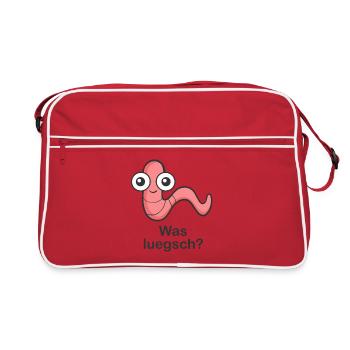 Qu’est-ce que Luegsch ? - Sac Retro - rouge/blanc - Devant