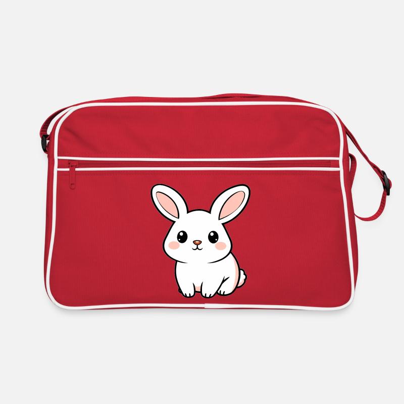 Lapin blanc Sac Retro