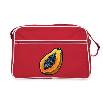 Demi Papaye Pop Art - Sac Retro - rouge/blanc - Devant