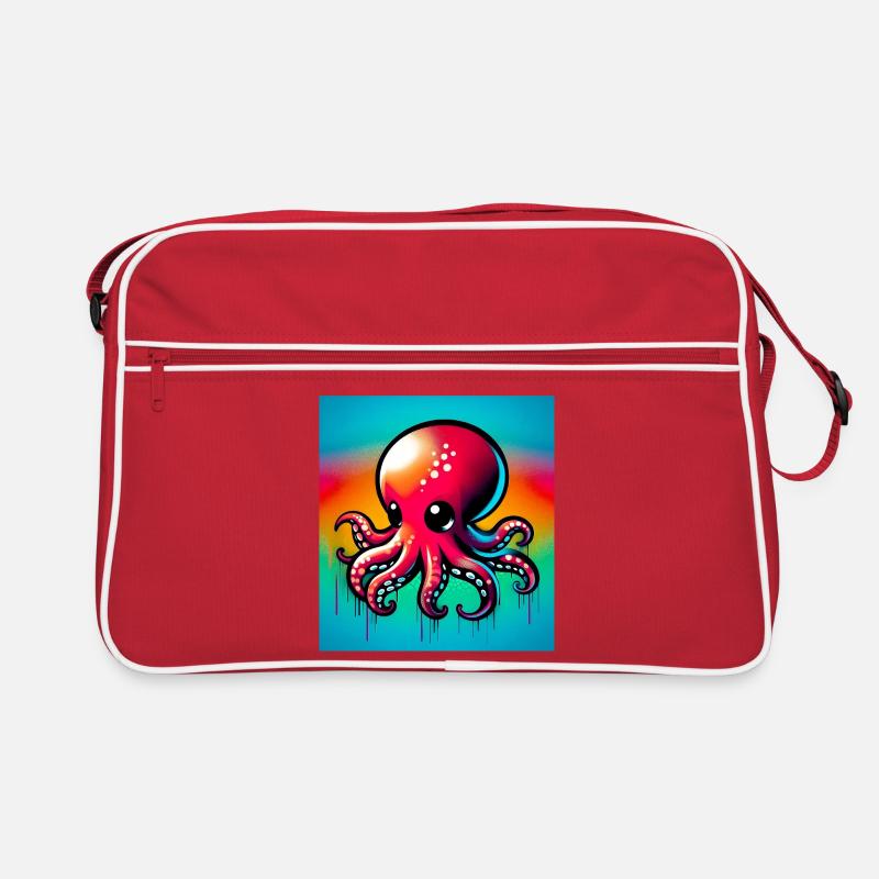 Krake Retro Tasche