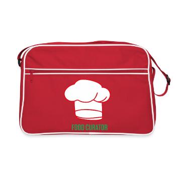 Motif de chef avec toque de chef - Sac Retro - rouge/blanc - Devant