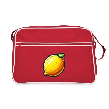 Citron Joyful Cartoon Jaune - Sac Retro - rouge/blanc - Devant