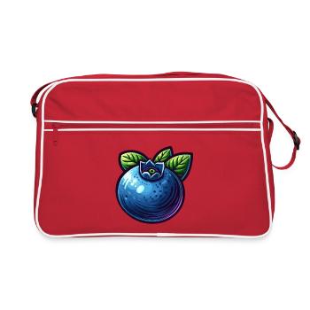 Blueberry fruit Fantaisie Royale - Retro Bag - red/white - Front