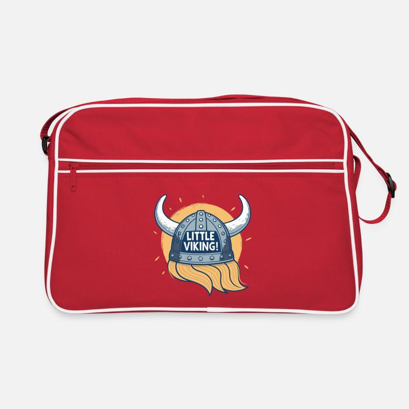 Petit Viking Casque Cornes Sac Retro