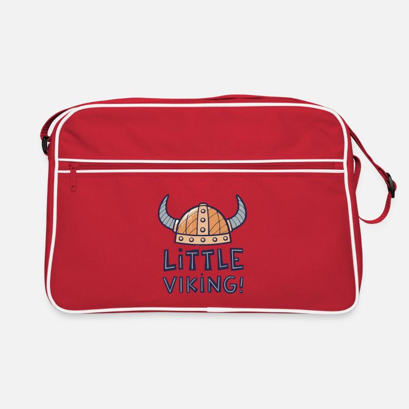 Kleiner Wikinger Zeichenspaß Retro Tasche