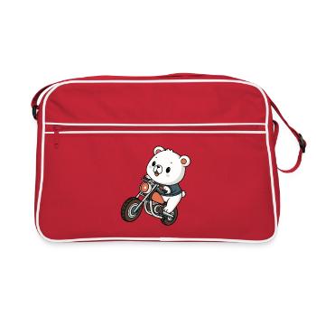 Ourson Motard Aventurier - Sac Retro - rouge/blanc - Devant