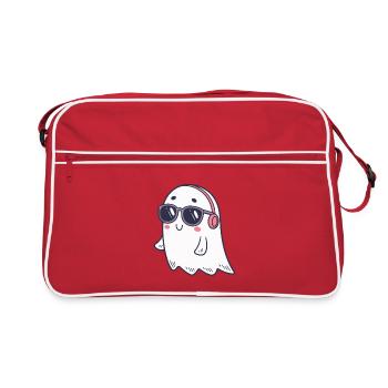 Mignon Fantôme DJ Lunettes - Sac Retro - rouge/blanc - Devant