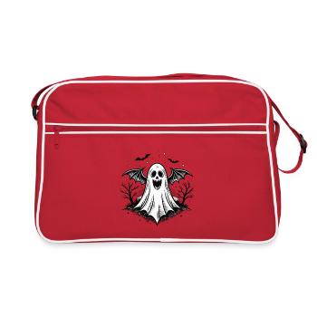 Nocturnal Winged Ghost - Retro Bag - red/white - Front