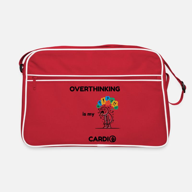 Trop réfléchir est mon cardio - Citation drôle sur l’anxiété Sac Retro