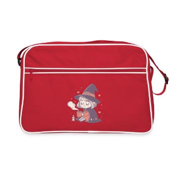 Sorcière douillette au mug chaud - Sac Retro - rouge/blanc - Devant