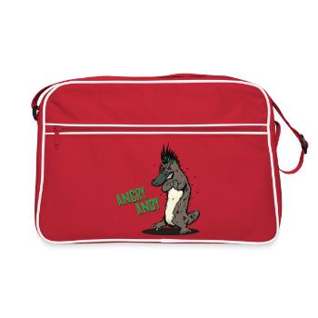 Andy en colère - Ornithorynque - Sac Retro - rouge/blanc - Devant