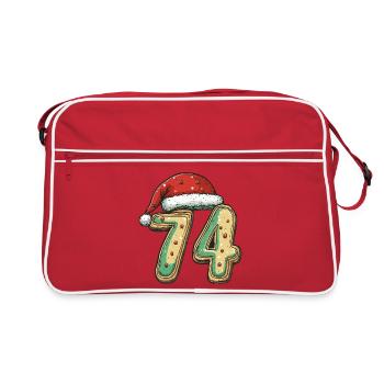 74 Number Cookie Christmas - Retro Bag - red/white - Front