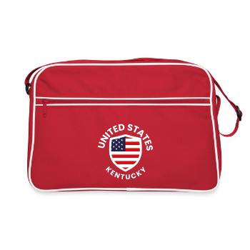 Kentucky USA Shield Logo - Retro Bag - red/white - Front