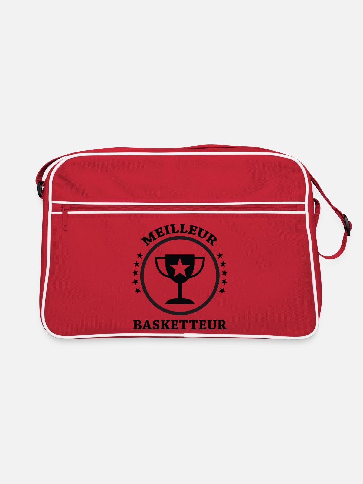 Best Basketball Player - Retro Bag - red/white - Front