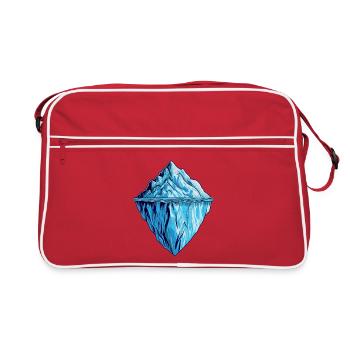 Der Eisberg, mehr als man denkt. - Retro Bag - red/white - Front