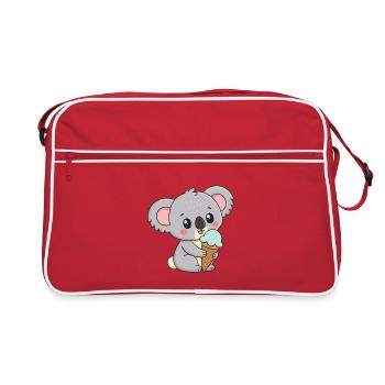 Koala Gourmand Glace - Retro Bag - red/white - Front
