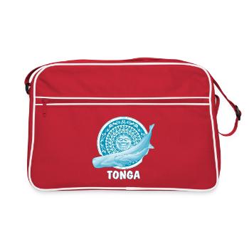 Cachalolots et masque tiki - Sac Retro - rouge/blanc - Devant