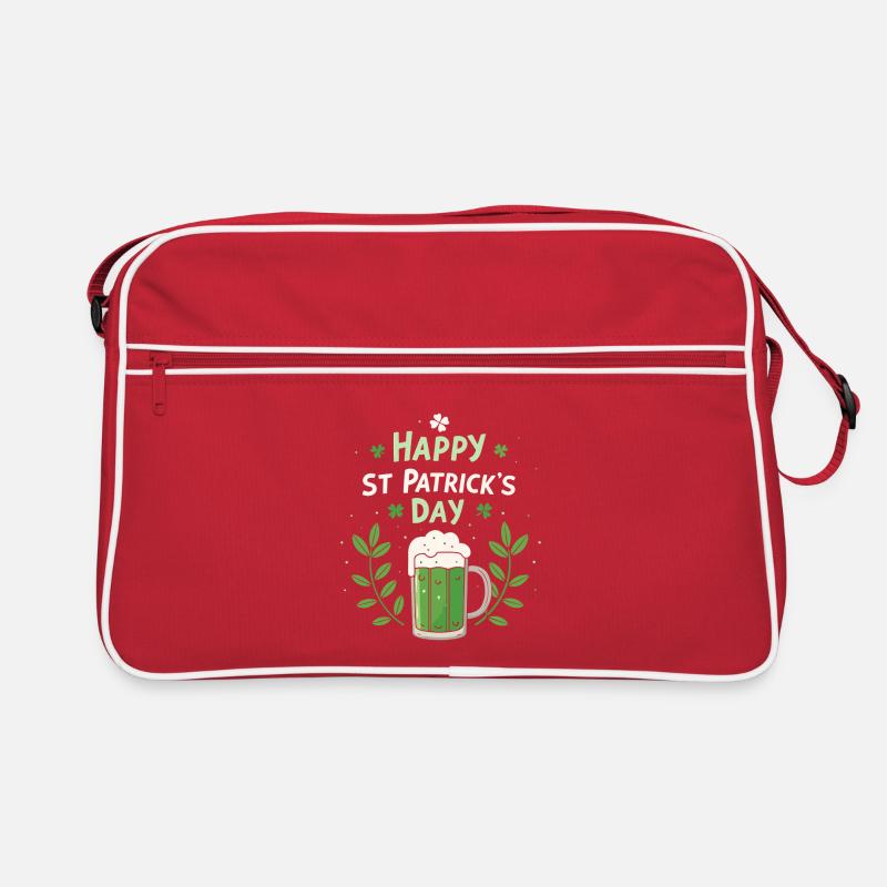 Saint Patrick Bière Verte Joyeuse Sac Retro