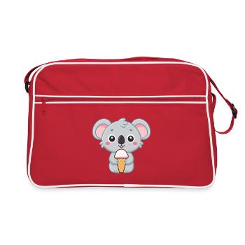 Koala Gourmand Crème Glacée - Retro Bag - red/white - Front