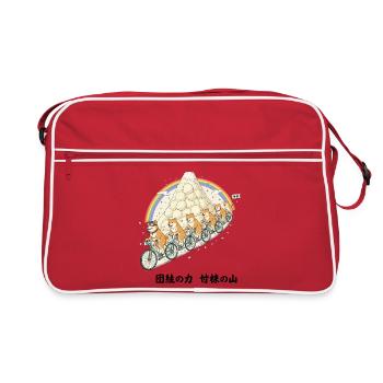 Randonnée arc-en-ciel de la montagne Shiba - Sac Retro - rouge/blanc - Devant