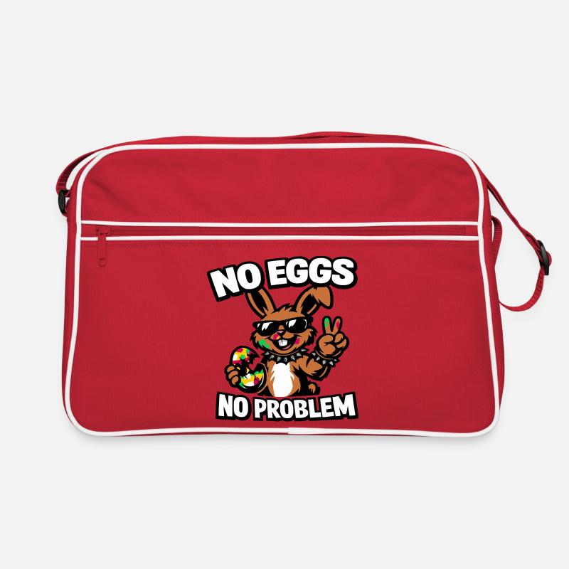 Funny Easter Bunny – No Eggs No Problem Retro Bag