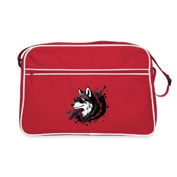 Husky rocker dark glasses - Retro Bag - red/white - Front