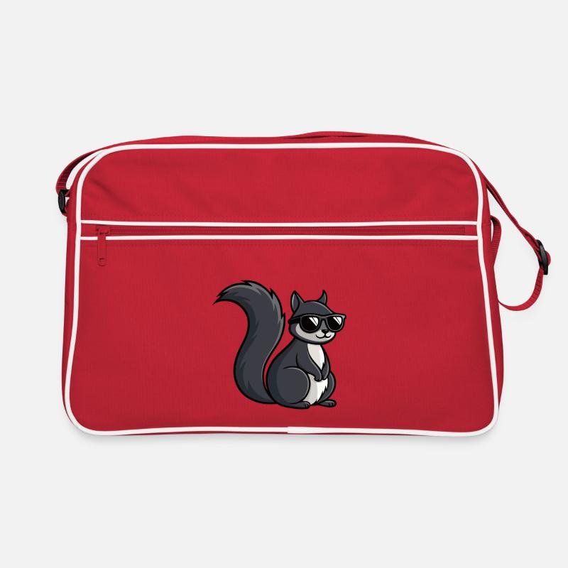 Cool Squirrel Dark Glasses Retro Bag