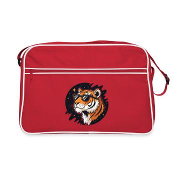 Cosmic Tiger Glasses - Retro Bag - red/white - Front