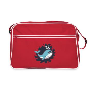 Baleine bleue lunettes soleil - Sac Retro - rouge/blanc - Devant