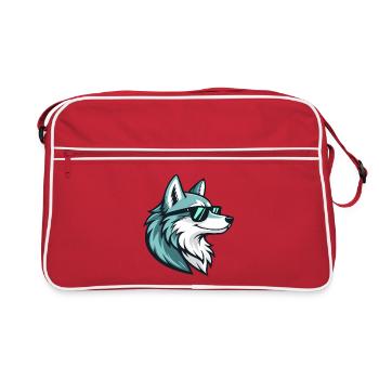 Loup Teal Sunglasses - Retro Bag - red/white - Front