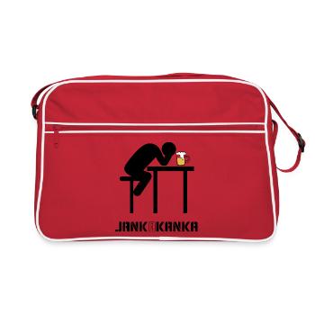 JANK A KANKA - Retro Tasche - Rot/Weiß - Vorne