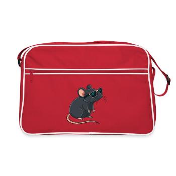 Rat chic lunettes soleil - Sac Retro - rouge/blanc - Devant