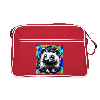 hedgehog - Retro Bag - red/white - Front
