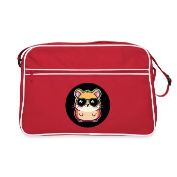 Hamster fashion lunettes soleil - Sac Retro - rouge/blanc - Devant