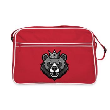 Couronne de tête d’ours - Sac Retro - rouge/blanc - Devant