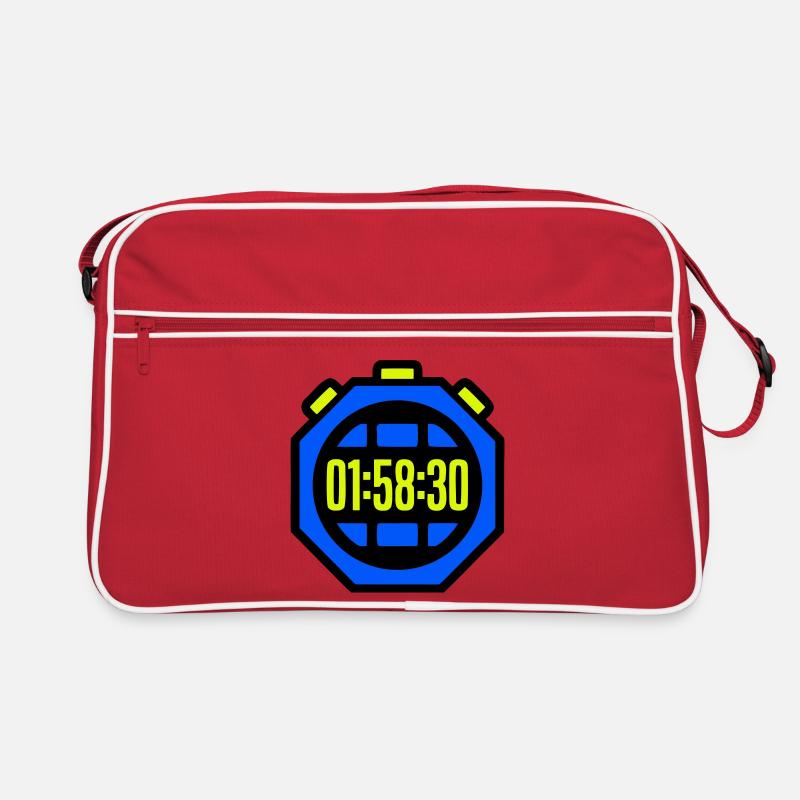 Stopwatch Best Time Half Marathon Retro Bag