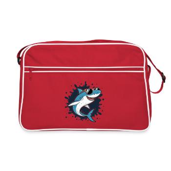 Cool Shark Ink Blast Sunglasses - Retro Bag - red/white - Front