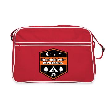 Camper van, panel van, motorhome - Retro Bag - red/white - Front