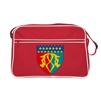 Coat of arms of the Multien - Retro Bag - red/white - Front