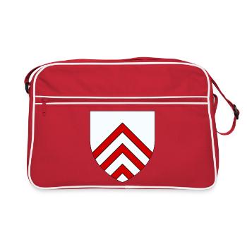 Coat of arms of Perche - Retro Bag - red/white - Front