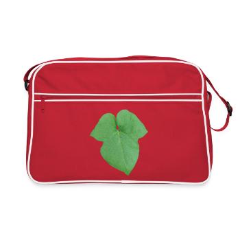 Green_Leaf_-_Tiny_Red_Spider - Sac Retro - rouge/blanc - Devant