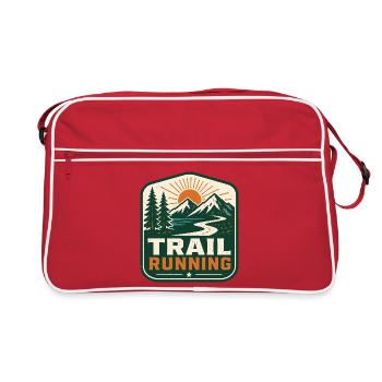 Course sur sentier - Sac Retro - rouge/blanc - Devant