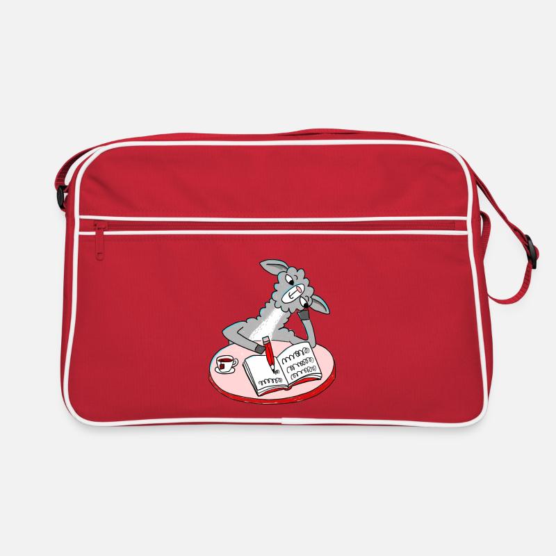 Lama écrit un journal Sac Retro