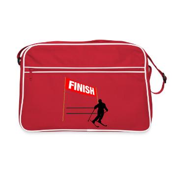 Ski Finish Custom - Retro Bag - red/white - Front
