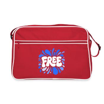 Explosion Splash Libre Bleu - Sac Retro - rouge/blanc - Devant
