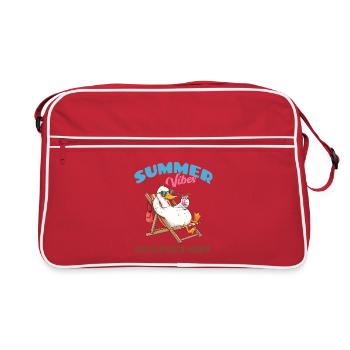 Ambiances d’été Goose sur la plage - Sac Retro - rouge/blanc - Devant