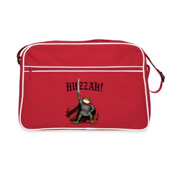 Huzzah Medieval Frog Knight - Retro Bag - red/white - Front