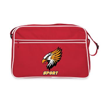 Aigle Sportif Orange Blanc - Sac Retro - rouge/blanc - Devant