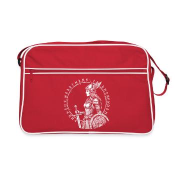 Shieldmaiden - Odin - Valhalla - Retro Bag - red/white - Front