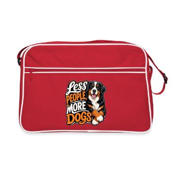 Bernese Mountain Dog - Retro Bag - red/white - Front